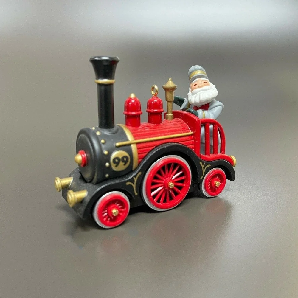Hallmark Keepsake Jolly Locomotive Train Ornament Die-Cast Metal and Handcrafted